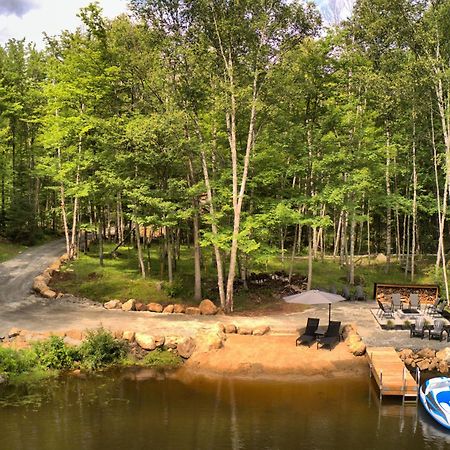 Kallm-Mont-Tremblant Chalet With Hot Tub, Pond & Beach On Private 7Acre Estate Lac Superieur Ngoại thất bức ảnh
